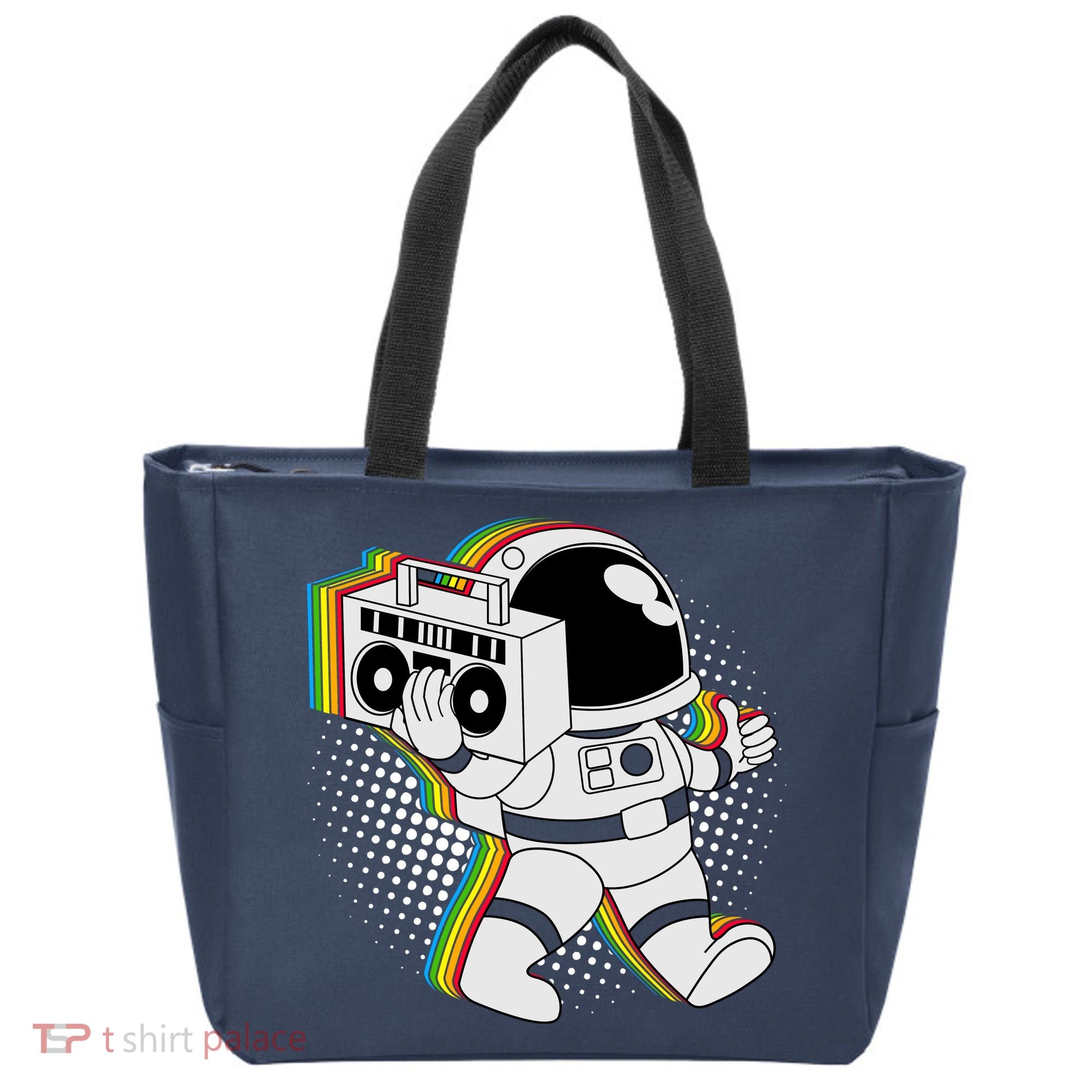 Space Astronaut Boombox Tote Bag