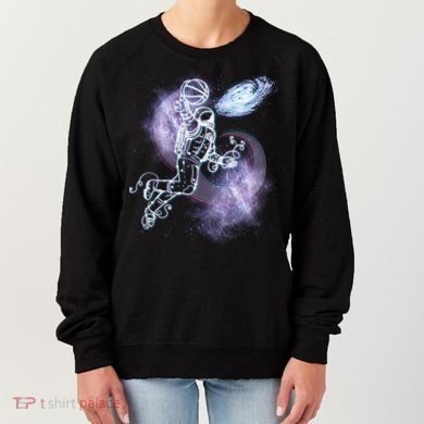 Space Astronaut Dunk Nebula Jam Women's Sweatshirt