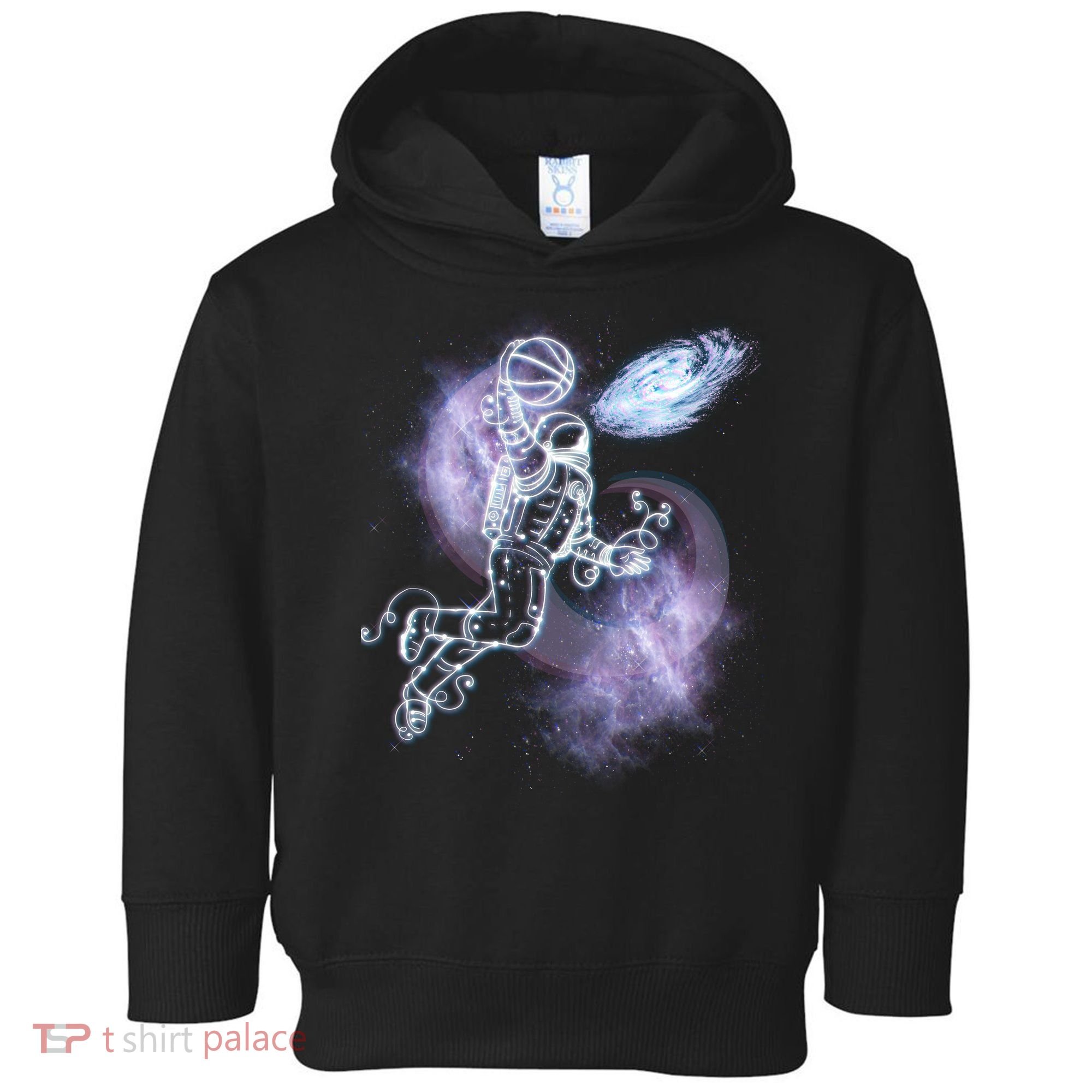 Space Astronaut Dunk Nebula Jam Toddler Hoodie