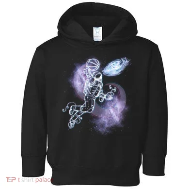 Space Astronaut Dunk Nebula Jam Toddler Hoodie