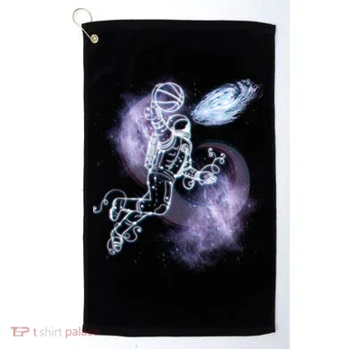 Space Astronaut Dunk Nebula Jam Golf Towel