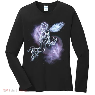 Space Astronaut Dunk Nebula Jam Women's Long Sleeve Shirt