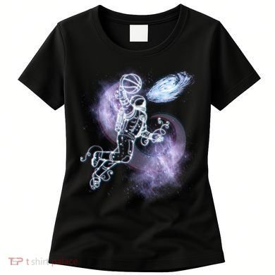 Space Astronaut Dunk Nebula Jam Women's T-Shirt
