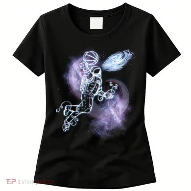 Space Astronaut Dunk Nebula Jam Women's T-Shirt