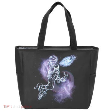 Space Astronaut Dunk Nebula Jam Tote Bag