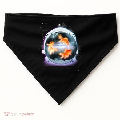 Space Astronaut Helmet Goldfish USA-Made Doggie Bandana