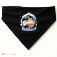 Space Astronaut Helmet Goldfish USA-Made Doggie Bandana thumb 0
