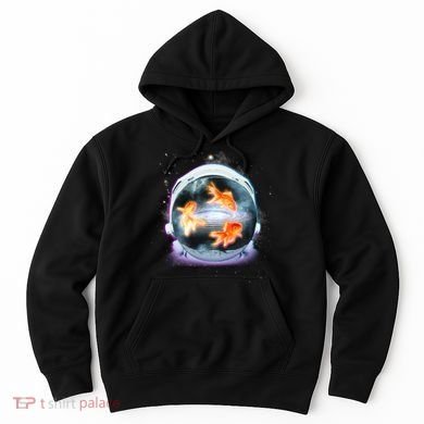 Space Astronaut Helmet Goldfish Hoodie