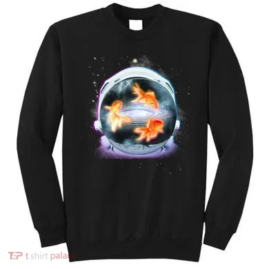 Space Astronaut Helmet Goldfish Sweatshirt