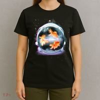 Space Astronaut Helmet Goldfish T-Shirt thumb 4