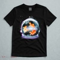 Space Astronaut Helmet Goldfish T-Shirt thumb 5