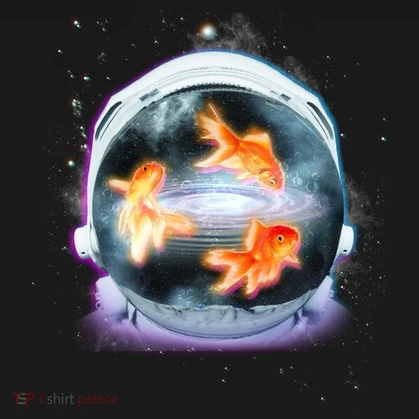 Space Astronaut Helmet Goldfish Bucket Hat