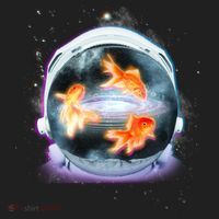 Space Astronaut Helmet Goldfish Beanie thumb 2