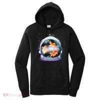 Space Astronaut Helmet Goldfish Women's Hoodie thumb 0