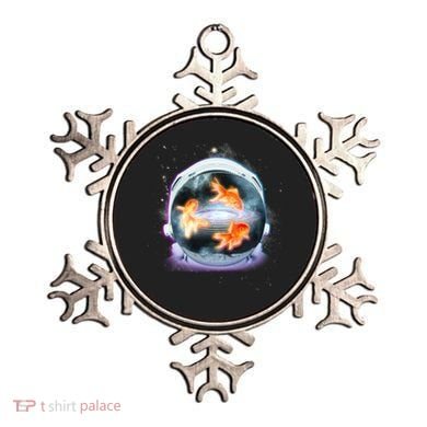 Space Astronaut Helmet Goldfish Ornament