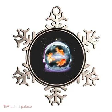 Space Astronaut Helmet Goldfish Ornament