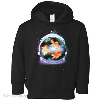 Space Astronaut Helmet Goldfish Toddler Hoodie