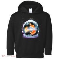 Space Astronaut Helmet Goldfish Toddler Hoodie thumb 0