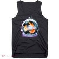 Space Astronaut Helmet Goldfish Tank Top thumb 0