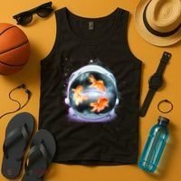 Space Astronaut Helmet Goldfish Tank Top thumb 4