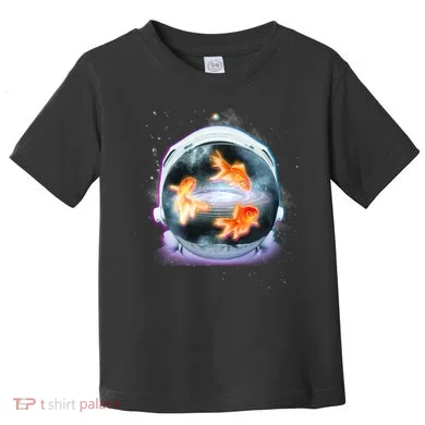 Space Astronaut Helmet Goldfish Toddler T-Shirt
