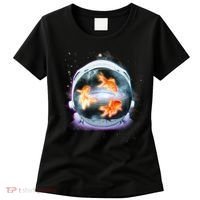 Space Astronaut Helmet Goldfish Women's T-Shirt thumb 0