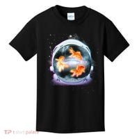 Space Astronaut Helmet Goldfish Kids T-Shirt thumb 0