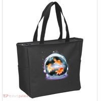 Space Astronaut Helmet Goldfish Tote Bag thumb 2