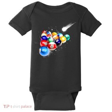 Space Billiards Baby Bodysuit