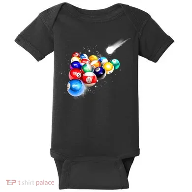 Space Billiards Baby Bodysuit