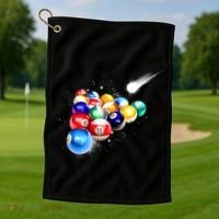 Space Billiards Golf Towel thumb 1