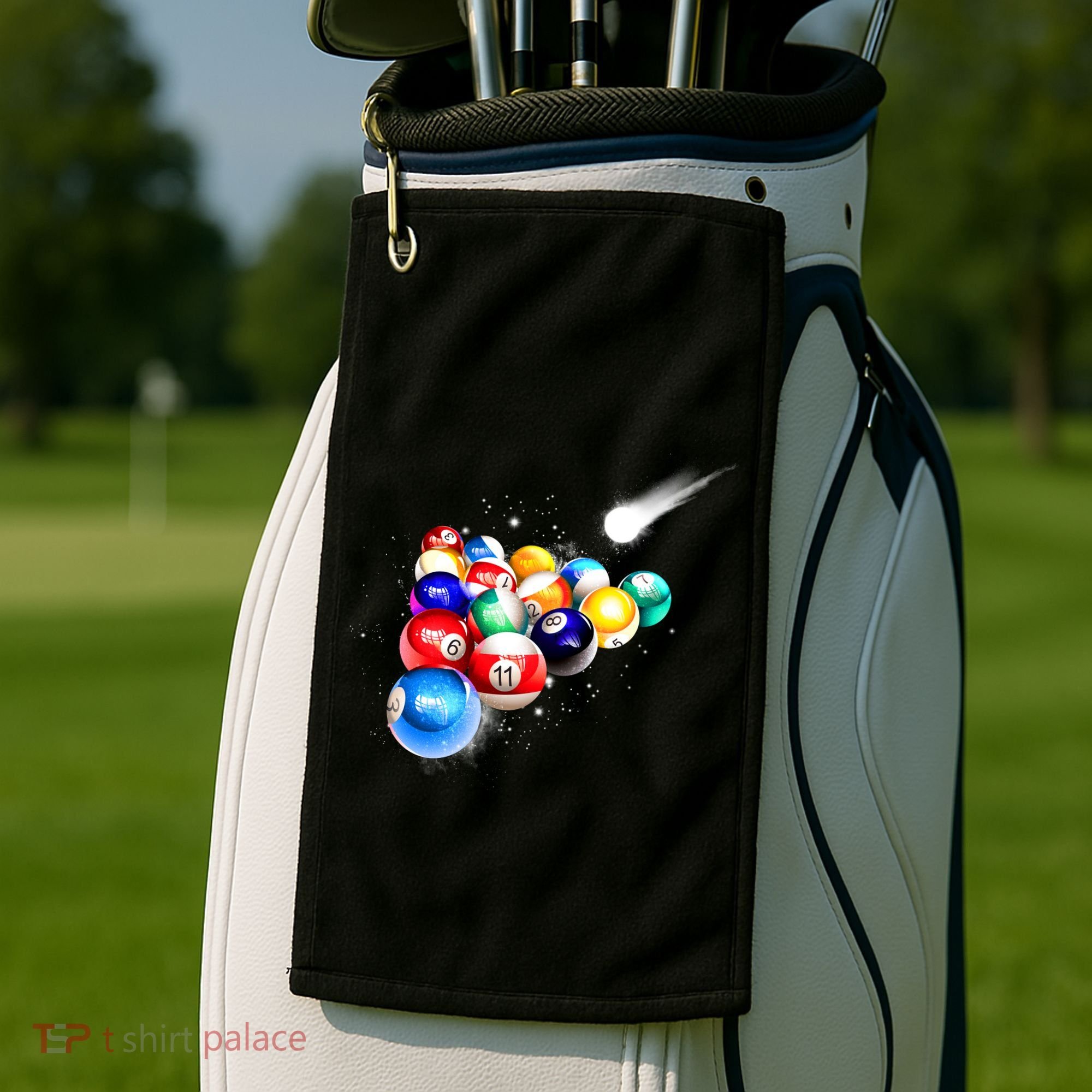 Space Billiards Golf Towel