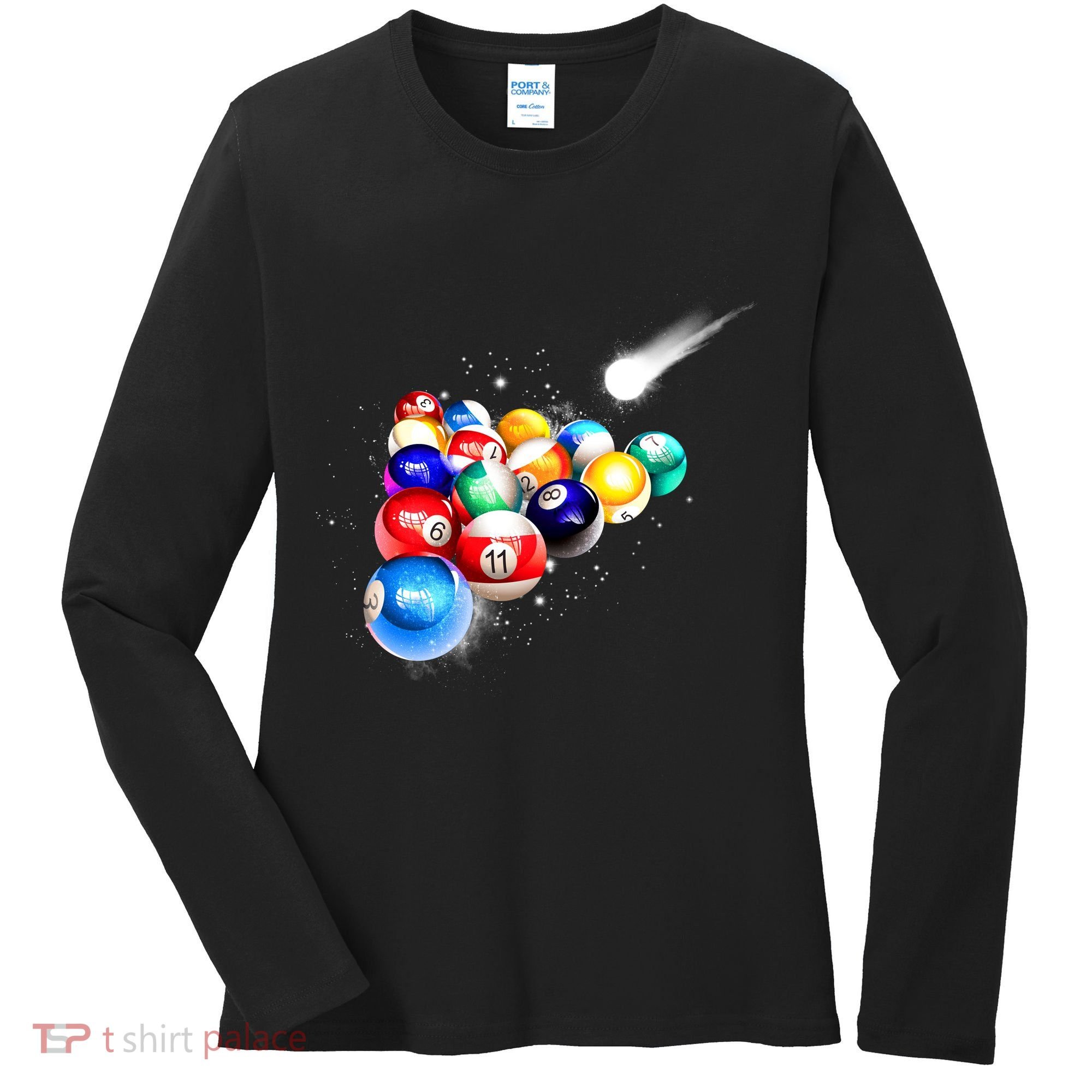 Space Billiards Women's Long Sleeve Shirt