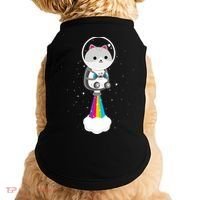 Space Cat Blasting Off Doggie Tank thumb 0