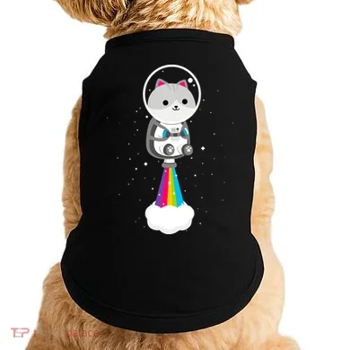 Space Cat Blasting Off Doggie Tank