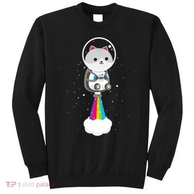 Space Cat Blasting Off Sweatshirt