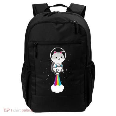 Space Cat Blasting Off Backpack