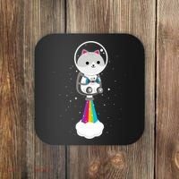 Space Cat Blasting Off Coaster thumb 0
