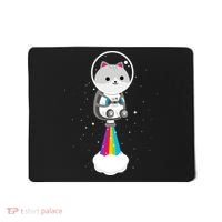 Space Cat Blasting Off Mousepad thumb 0