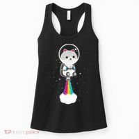 Space Cat Blasting Off Women's Tank Top thumb 0