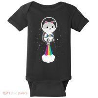 Space Cat Blasting Off Baby Bodysuit thumb 0