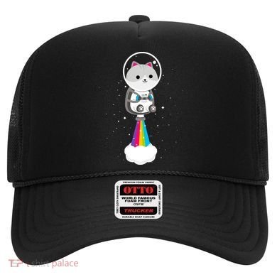 Space Cat Blasting Off Hat