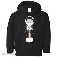 Space Cat Blasting Off Toddler Hoodie thumb 0