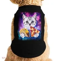 Space Cat Pizza And Tacos Doggie Tank thumb 0