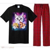 Space Cat Pizza And Tacos Pajama Set thumb 0