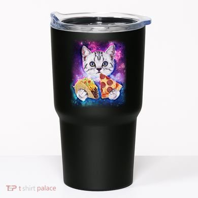 Space Cat Pizza And Tacos Tumbler