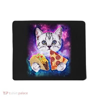 Space Cat Pizza And Tacos Mousepad