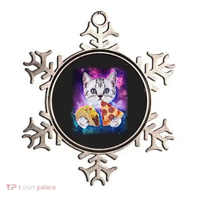 Space Cat Pizza And Tacos Ornament
