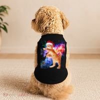 Space Christmas Cat Santa Kitty Doggie Tank thumb 2