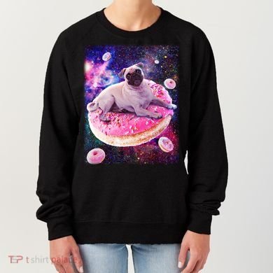 Space Donut Pug Women's Sweatshirt